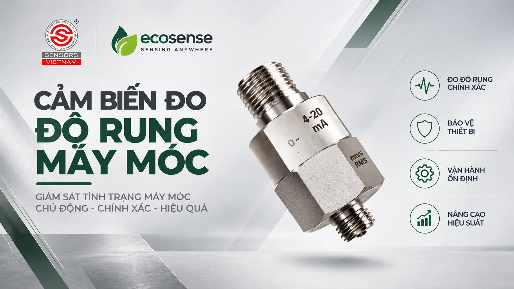 CẢM BIẾN ĐO ĐỘ RUNG M&Aacute;Y M&Oacute;C