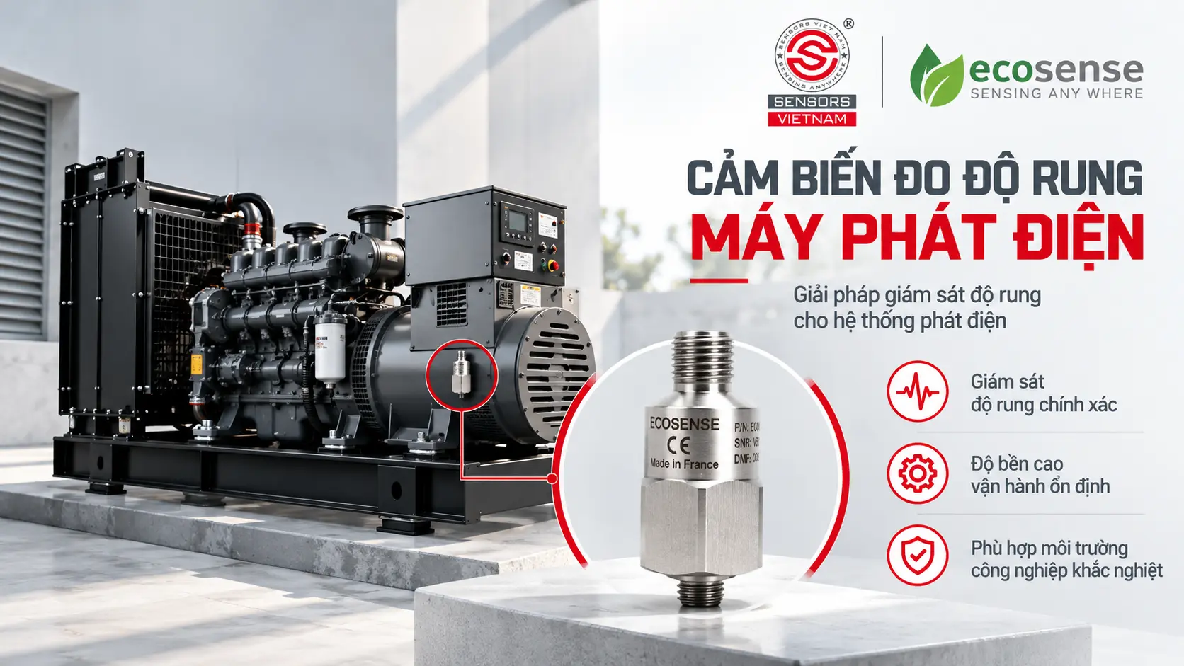 CẢM BIẾN ĐO ĐỘ RUNG MÁY PHÁT ĐIỆN