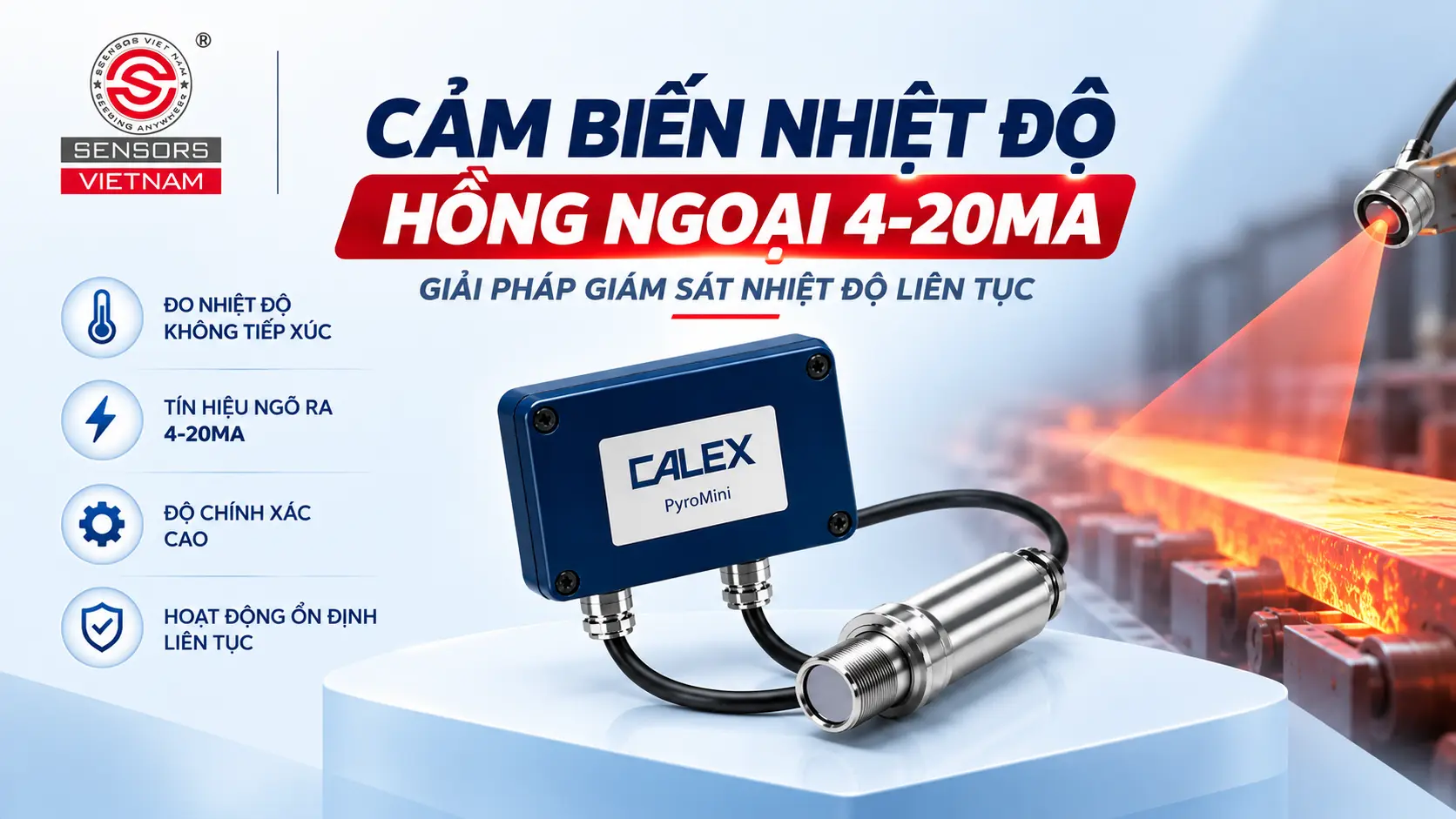 CẢM BIẾN NHIỆT ĐỘ HỒNG NGOẠI 4-20MA