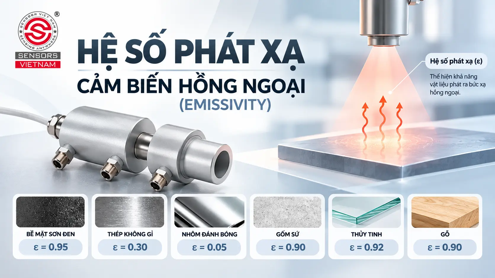 HỆ SỐ PHÁT XẠ CẢM BIẾN HỒNG NGOẠI