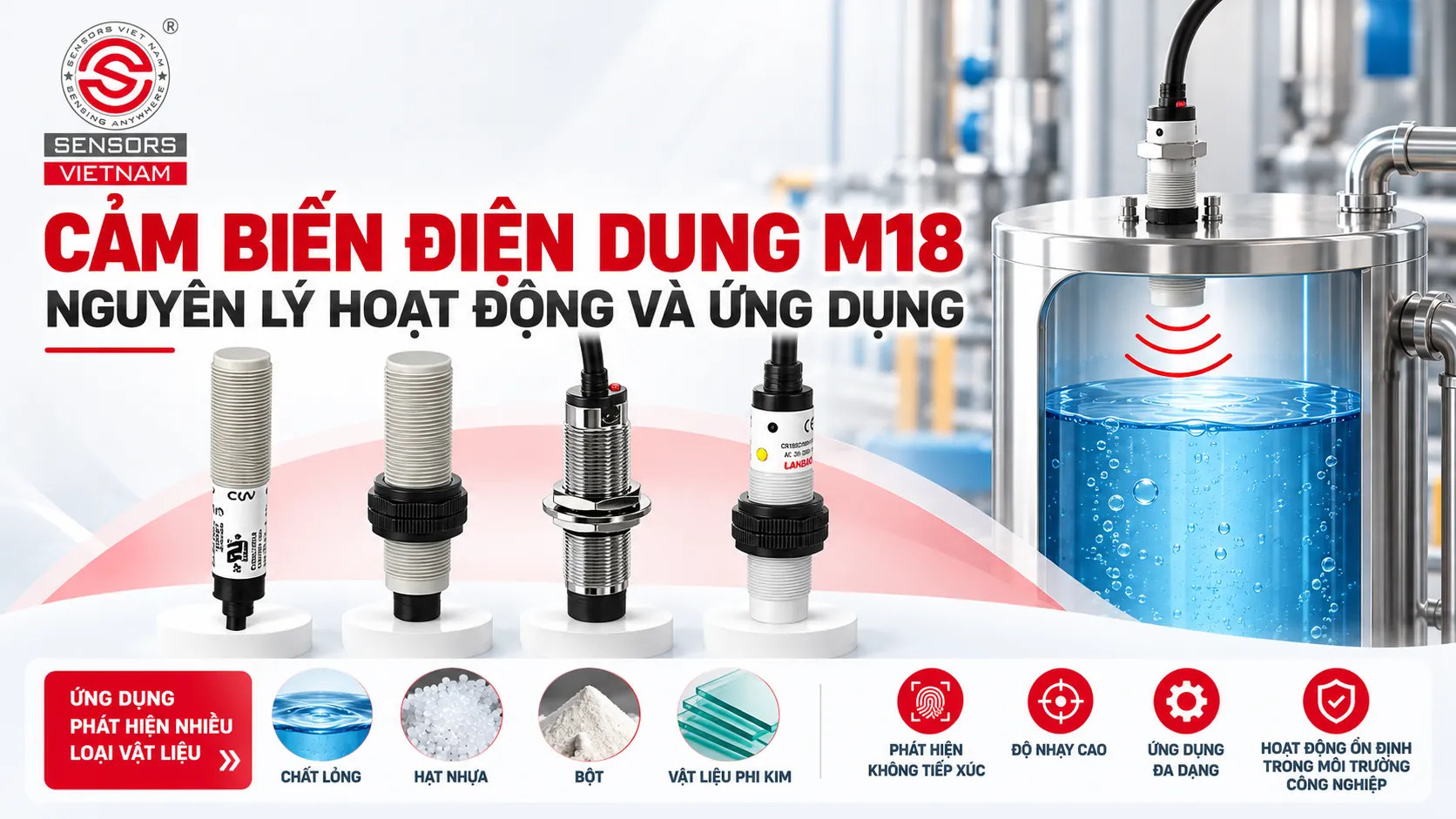 CẢM BIẾN ĐIỆN DUNG M18